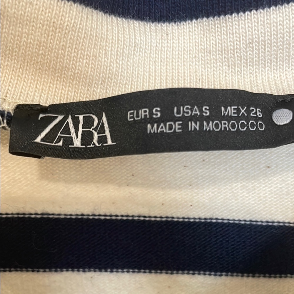 Zara 3/4 Zip Pullover Top - Picture 2 of 4